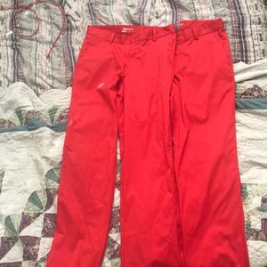 Red Nike Dry Fit Golf Pants Size Medium in Men’s